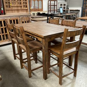 Mesa de comedor de madera de nogal Diseño de granja Muebles para el hogar con uso para silla de comedor - Product Image 3