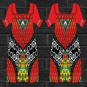 Vestido Mumu de Diseño Polinesio Personalizado de Alta Calidad, Estampado por Sublimación, Tallas Grandes, Vestido Mumu Micronesio para Mujer - Product Image 1