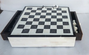 ILAHI's Eco-Friendly Rustic Polished Rectangle <b>Chess</b> <b>Board</b> Game 100% Handmade Pure Wood Animal/Love Style Customized Size <b>Chess</b> - Product Image 2