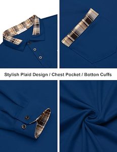 เสื้อโปโลขายดี ผ้าคุณภาพเยี่ยม มีกระเป๋าหน้า แขนยาว - Product Image 5