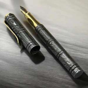 Stylo tactique SCL Damascus en acier, fabrication internationale de haute qualité, calligraphie arabe personnalisée, stylo à bille à pointe de 1,0 mm - Product Image 2