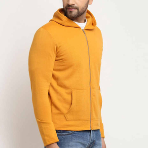 High Quality Men Zipper Hoodies 100% Cotton Fleece Winter Plain Dyed Breathable Low MOQ Top Fashion for Sale - Product Image 5