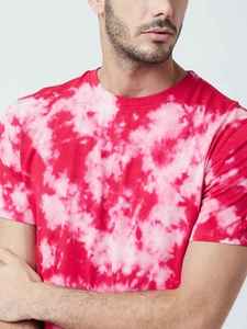 Camiseta de Manga Corta para Hombre de Primera Calidad, Cuello Redondo, Estilo Informal, Tejido de Punto, Corte Regular, Estampado Rojo y Blanco - Product Image 2