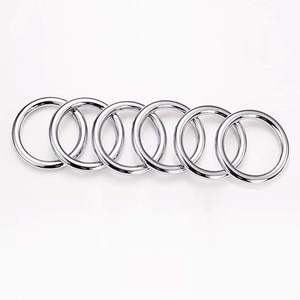 Anneaux en O métalliques robustes OEM en gros, soudés, sans soudure, moulés, ronds, argentés, quincaillerie industrielle pour ceintures et sangles de sacs - Product Image 3