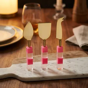 Stylish Wood <b>Mirror</b> Polish Salad Server Set Eco-Friendly Bulk Tableware Modern Kitchens Restaurants - Product Image 2