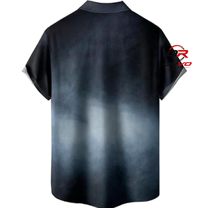 Chemise Hawaïenne Homme ORVO Sports Tricotée 100% Polyester 140g Manches Courtes Col Rabattu Imprimé Numérique Motif Perroquet Décontractée Été - Product Image 6