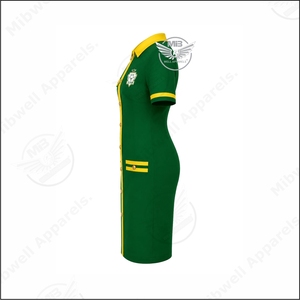 Vestido Largo Personalizado de Diseño Nuevo para Mujer, Chi Eta Phi HBCU, Primavera Verano, Ecológico, Cintura Natural, Bambú/Algodón, Antiarrugas - Product Image 3