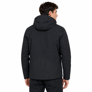 Chaqueta deportiva con capucha para hombre, talla grande, para exteriores, con protección solar, impermeable, de nailon elástico, de secado rápido, para correr. - Product Image 3