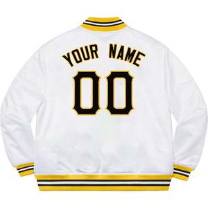 Vintage Embroidery Logos Men College <b>Jacket</b> Varsity Leather <b>Jacket</b> Men's Windbreaker <b>Pilot</b> Bomber <b>Jackets</b> Letterman Baseball Top - Product Image 4