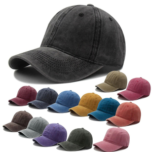 Casquette de baseball unisexe 6 panneaux réglable en coton lavé couleur unie décontractée pour adultes toutes saisons - Product Image 3