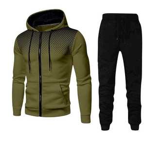 Conjunto Deportivo de Invierno para Hombre, Sudadera Ligera con Logotipo Personalizado, Pantalones Deportivos, Sudadera con Capucha y Forro Polar, Conjunto de 2 Piezas - Product Image 5