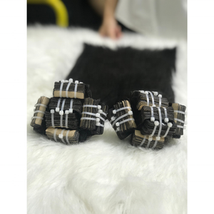 Extensions de cheveux humains vierges naturels de haute qualité, 100% vietnamiens, double trame, lisses, à bandes adhésives - Product Image 6