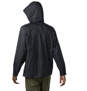 Chaqueta Cortavientos Azul con Capucha para Hombre, Ropa Casual para Exteriores, Impermeable, de Poliéster, Corte Regular, Estilo Otoñal - Product Image 5