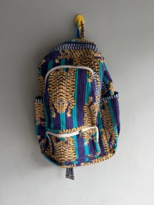 Sac fourre-tout carré en coton bohème vintage avec imprimé tigre, design à panneaux, fermeture éclair, usage quotidien, cadeau pour elle - Product Image 3