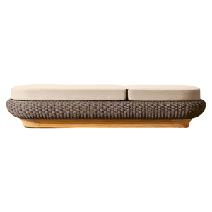 Moderna Cama Circular de Teca para Exteriores, Ajustable y Ecológica, para Resort The Langham, Muebles de Patio para Hotel de Lujo, Indonesia - Product Image 3