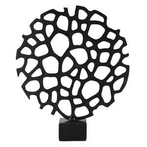 Jaffs Exports Modern Abstract Aluminum Sculpture Irregular Geometric Design Handmade Artistic Eco-Friendly Tabletop <b>Decor</b> Living - Product Image 1