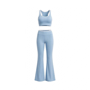 Women's Gym Training Set High Quality Athletic Sportswear Quick Dry Breathable Lightweight Fitness Workout Activewear Clothing - Product Image 2