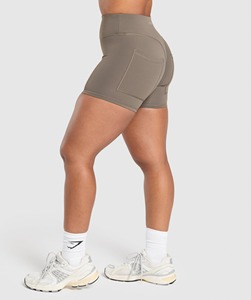 กางเกงออกกำลังกายรัดรูปสำหรับผู้หญิง เอวกลาง มีกระเป๋าซ่อนที่ขอบเอว ระบายอากาศได้ดี แห้งเร็ว - Product Image 2