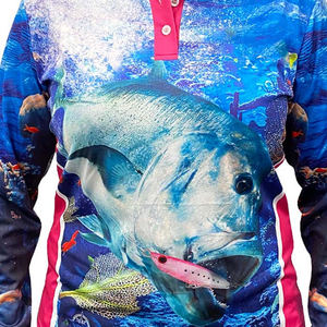 Camisa de Pesca Sublimada para Hombre MAW, Manga Larga, Secado Rápido, UPF 50, Estampado, Ropa para Actividades al Aire Libre - Product Image 4