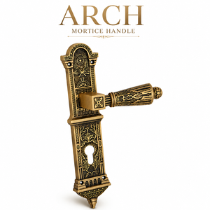 Premium ARCH <b>Brass</b> Mortice <b>Door</b> Handle Matte Brush <b>Antique</b> Finish Heavy Duty Lever Handle for Residential Commercial Home Office - Product Image 5