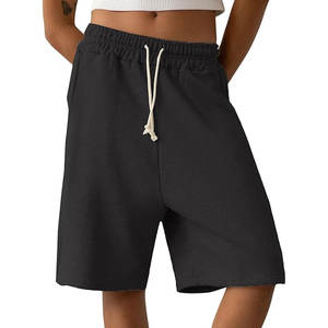 Baggy Bermuda Sweat Shorts for <b>Women</b> Y2K Wide Leg Long Sweat Shorts Preppy Knee Length Sweat - Product Image 4