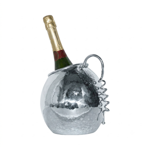 Indian Handmade Copper Ice Bucket Round Shape Metal Vintage Style Party Beverage <b>Cooler</b> Barware Wine <b>Cooler</b> - Product Image 4