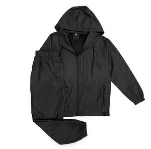 Veste coupe-vent unisexe imperméable à capuche, manches longues, couleur unie, fermeture éclair, légère, décontractée, pour le printemps - Product Image 4