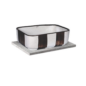 Lavabo ovale en céramique blanche hygiénique du meilleur fournisseur au monde pour les hôtels, les villas et les appartements. - Product Image 1