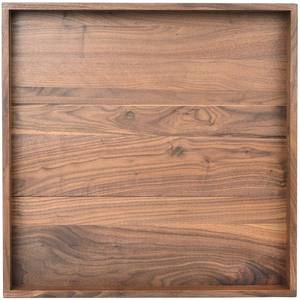 <b>Large</b> Square Teak Wood Ottoman <b>Tray</b> Farmhouse Living Room Decorative Serving <b>Tray</b> for Coffee Table, Square Ottoman <b>Tray</b> / Topper - Product Image 4