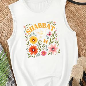 Shabbat shalom กับนกพิราบและดอกไม้เสื้อกั๊กลำลองของผู้หญิง - Product Image 2