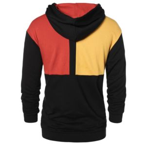 Sweat-shirt à capuche pour homme en polaire 100% polyester, couleur unie, style streetwear, OEM - Product Image 3