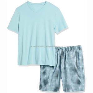 Summer Wear Men Set Sportswear Suit Men Short Sleeve T Shirt Shorts Sets Two Piece Fashion Plus Size High Street Cotton Twin Set - Product Image 1