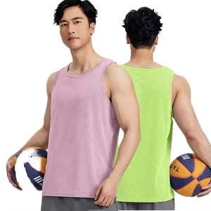 เสื้อกล้ามถักลายเรโทรสำหรับฤดูร้อน ระบายอากาศได้ดี แฟชั่นสำหรับผู้ชาย พิมพ์ลาย 3 มิติ ฟิตเนส แขนกุด คอกลม แห้งเร็ว สำหรับเล่นกีฬา - Product Image 1
