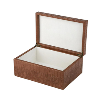 Boîte de rangement en cuir, boîtes en cuir de luxe - Product Image 1