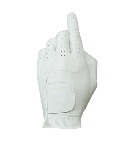 <b>Mens</b> Left Hand Golf <b>Glove</b> Sport <b>Gloves</b> <b>Black</b> <b>Leather</b> White Color Material Origin Customization Model Headcover Usage - Product Image 1