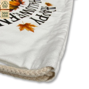 Bolsa de Regalo Personalizada de Algodón con Cordón para Halloween, 42x50 cm, Impresión CMYK, Reutilizable, para Dulces, Venta al Por Mayor, Fabricante OEM ODM - Product Image 3