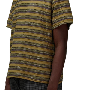 เสื้อยืด DTG พิมพ์ลายโลโก้ตามสั่ง ประดับเพชร ผู้ชาย สตรีทแวร์ทรงโอเวอร์ไซส์ คุณภาพสูง วินเทจ สีดำ ล้างสีแบบแอซิด - Product Image 5