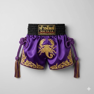Men's High Waist Satin Boxing Shorts mma shorts custom design Patchwork Design Breathable <b>Elastic</b> Waist Short Shorts Casual - Product Image 3