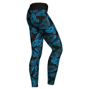 Leggings de yoga de compresión con logo personalizado de alta calidad para mujer, efecto levanta glúteos, al por mayor. - Product Image 3