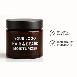 Crème Baume Hydratante Bio Pure à 100% pour Barbe avec Logo Personnalisé, Parfum Frais, 30/60ml, Soins Homme - Product Image 3