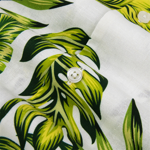 T-shirt décontracté à manches courtes pour homme, imprimé 3D palmier, respirant, en coton délavé, idéal pour les vacances à la plage d'été à Hawaï - Product Image 3