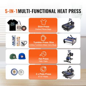 Pressa a Caldo Digitale 15x15 Pollici con Rotazione a 360 Gradi per Trasferimento Termico su Tazze da 30 oz e T-shirt - Product Image 2