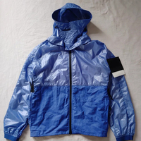 Veste coupe-vent d'hiver à capuche thermosensible tissée de haute qualité, imperméable, avec fermeture éclair, manches longues, grande taille