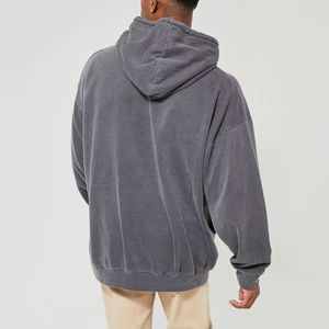 Regular Silk Screen Print Oversized Heavyweight Hoodie Custom Cropped Boxy Fit <b>Zip</b> Streetwear Distressed Eco-Friendly Acid Wash - Product Image 3