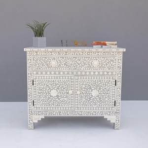ILAHI's Bone Inlay <b>Drawer</b> Modern Design Agate Detailing <b>Storage</b> Portable Home Furniture - Product Image 3