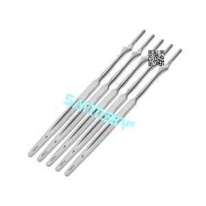 Manche de scalpel long angle 21 CM Instruments de microchirurgie en acier inoxydable Fabriqué avec AISI 420 de source réputée - Product Image 2