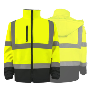 High Visibility <b>Waterproof</b> Breathable Comfortable CE Certified <b>Working</b> Jacket for Men Factory Made New Arrival with Custom Logo - Product Image 3