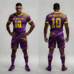 Uniformes de Fútbol con Degradado de Mármol Blanco y Azul, Sublimación, Venta al Por Mayor, Directo de Fábrica, Ropa Deportiva de Alto Rendimiento - Product Image 4