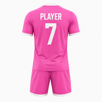 Uniforme de Fútbol Personalizado para Hombre, Camiseta y Pantalones Cortos con Impresión por Transferencia Térmica, Ropa Deportiva de Secado Rápido para Entrenamiento, Color Negro