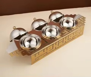 Bol à dattes moderne en métal, finition noire mate, résistant à la chaleur, design minimaliste, avec couvercle en dôme, idéal pour la maison, vente en gros - Product Image 6